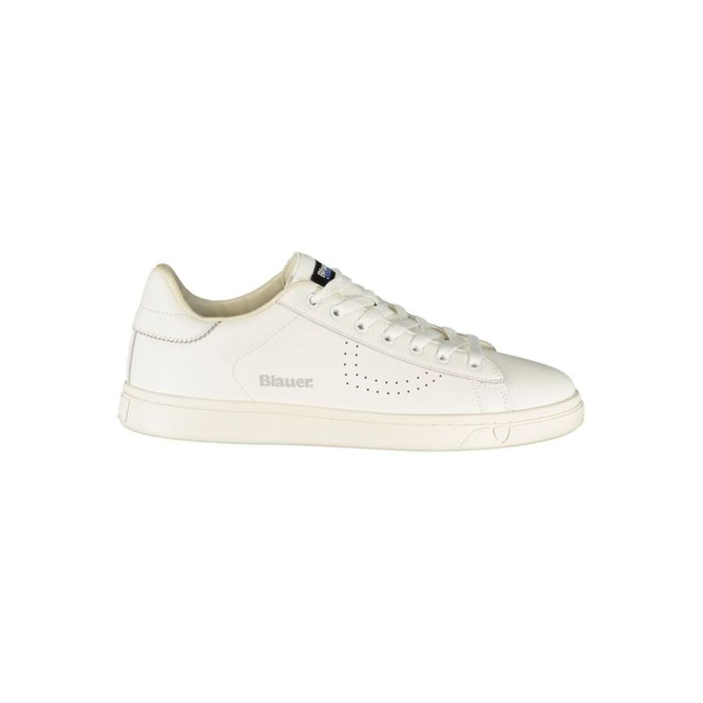 Blauer White Polyurethane Men's Men's Sneaker